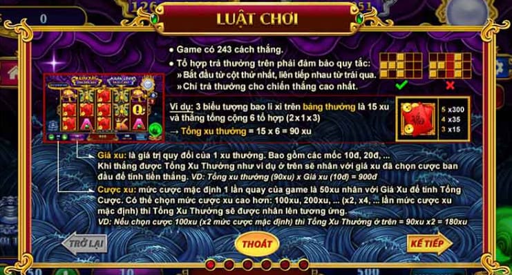 Luật chơi Nổ Hũ Kho Tàng Ngũ Long K8CC