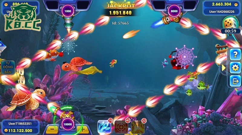 Chinh Phục Đại Dương Với Bắn Cá 3D Cực Đã Trên K8CC 3 Các tính năng nổi bật trong game bắn cá 3d tại K8CC